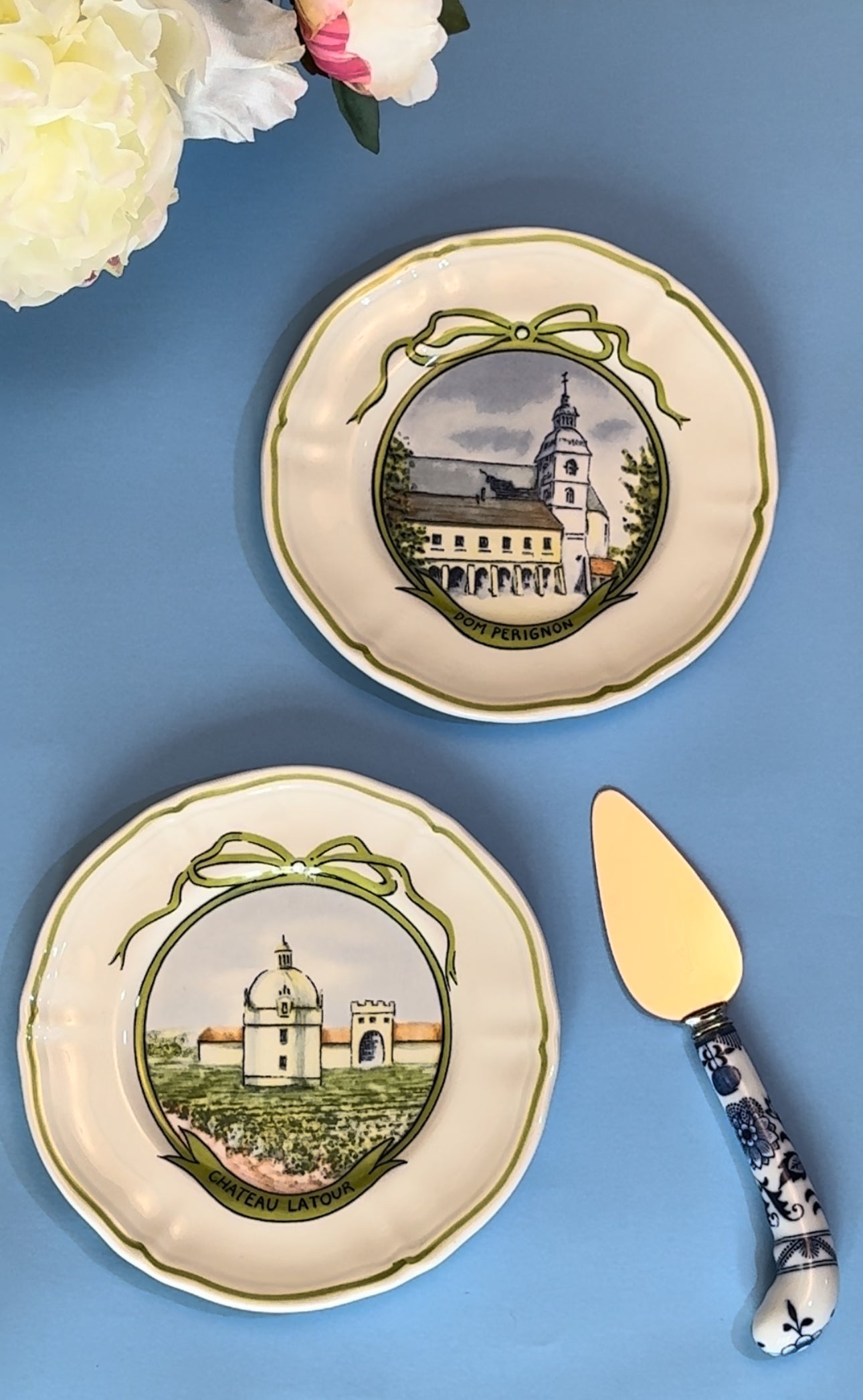 Chateau Vineyard Plates - Chateau Latour & Dom Perignon