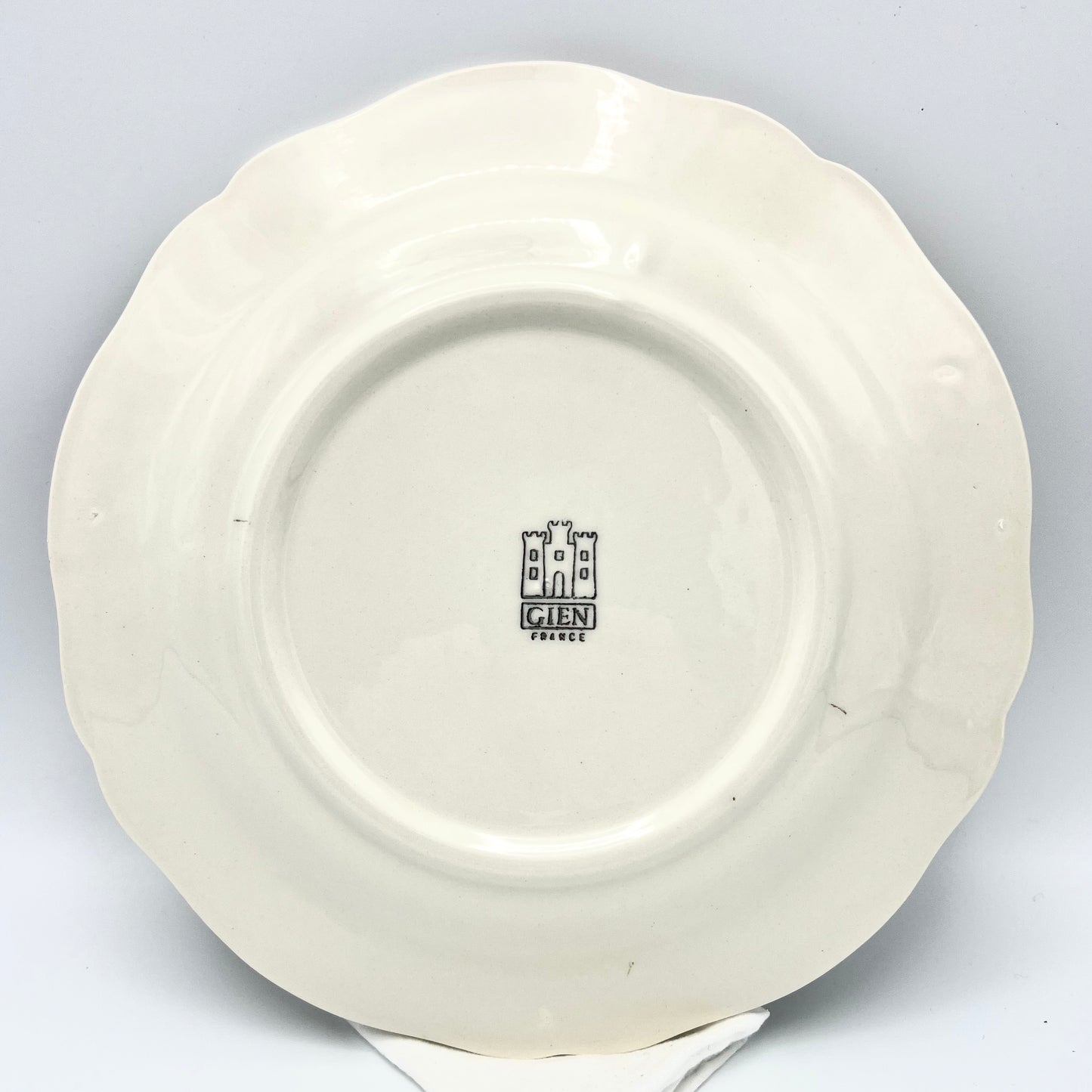 Rare Vintage Gien France Le Cordon Bleu de Paris 1895 Salad Plate Set of 8
