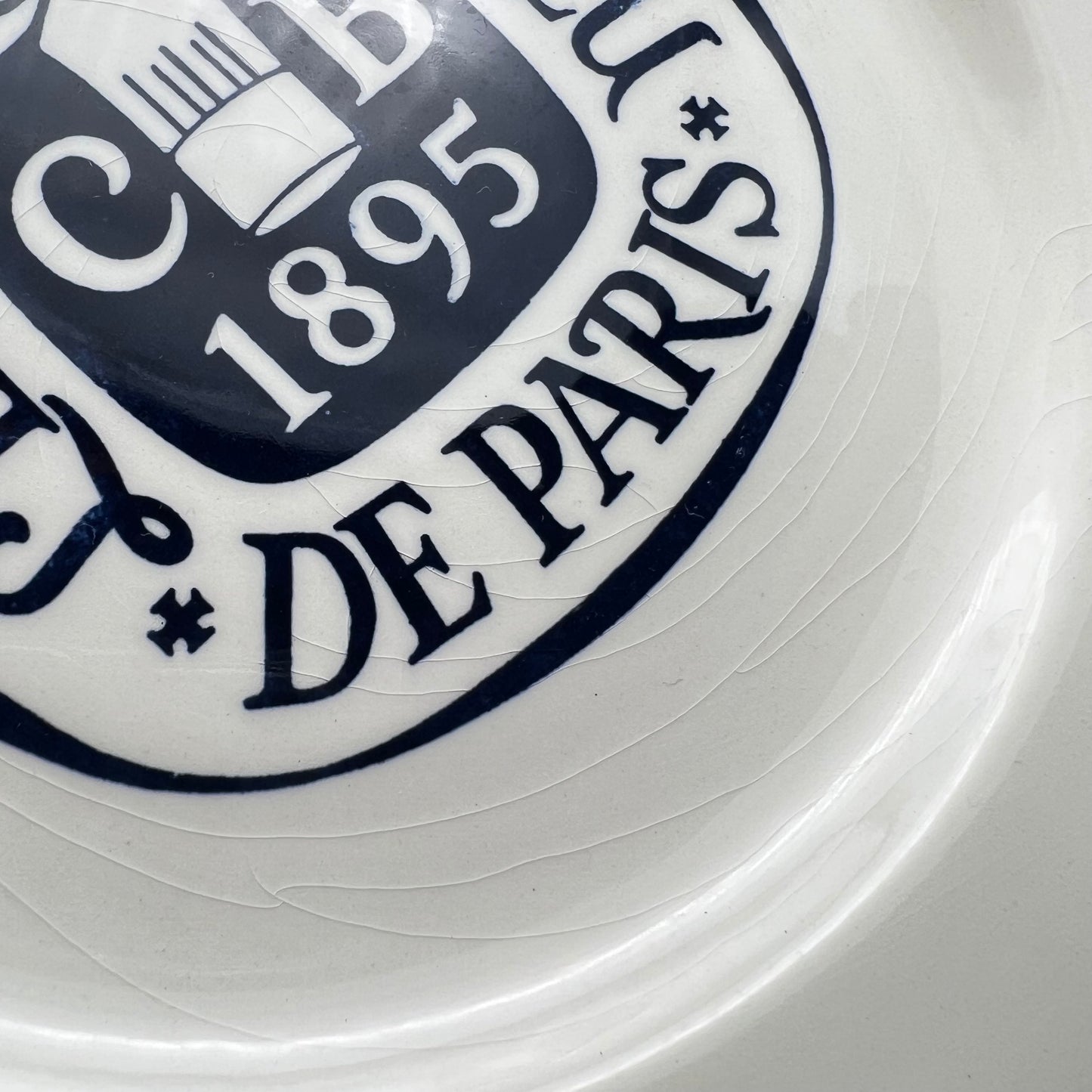 Rare Vintage Gien France Le Cordon Bleu de Paris 1895 Salad Plate Set of 8