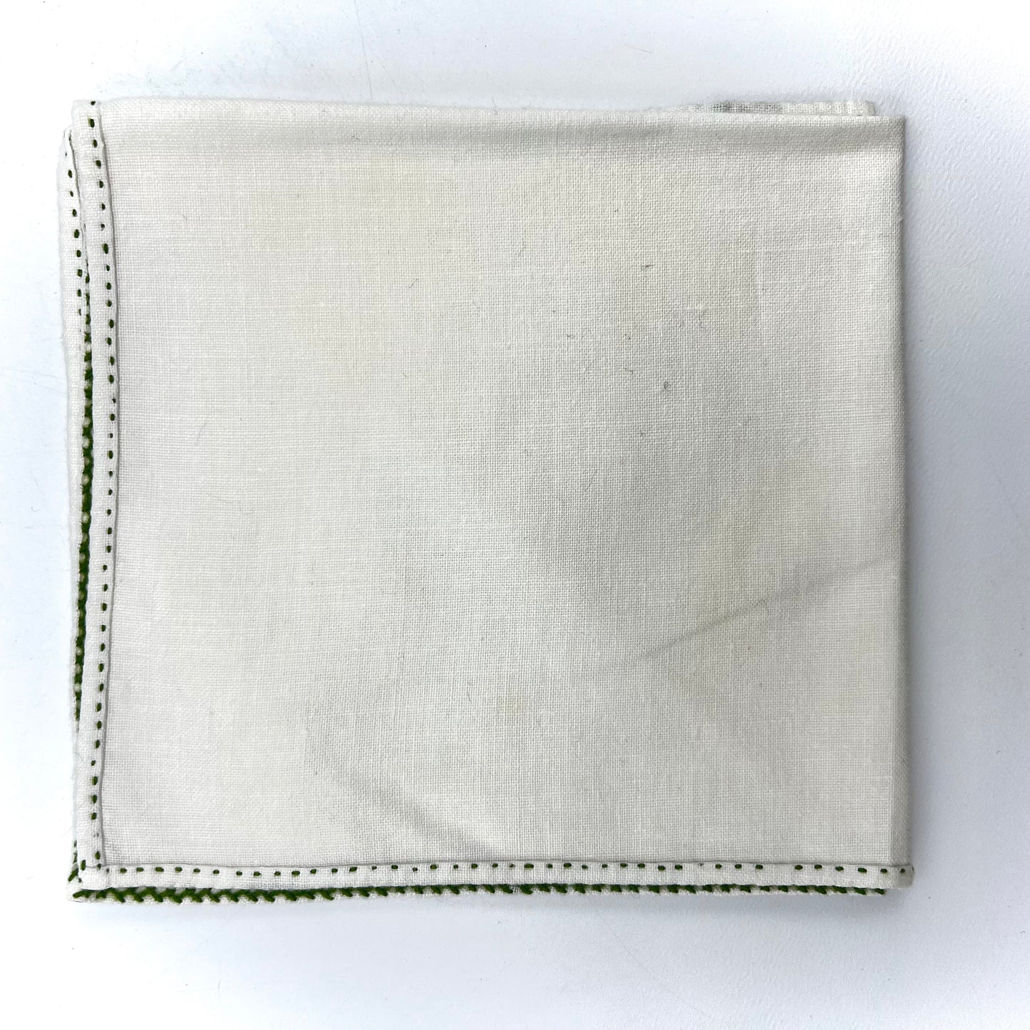Vintage Hand-Embroidered Cocktail Napkin Set of 8