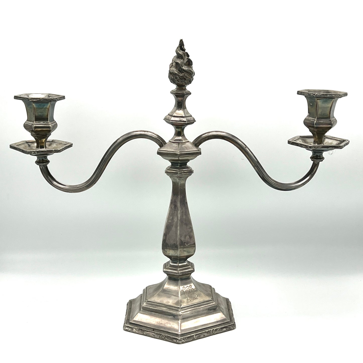 Victorian 1800's Reed and Barton Candelabra Candlestick Holder
