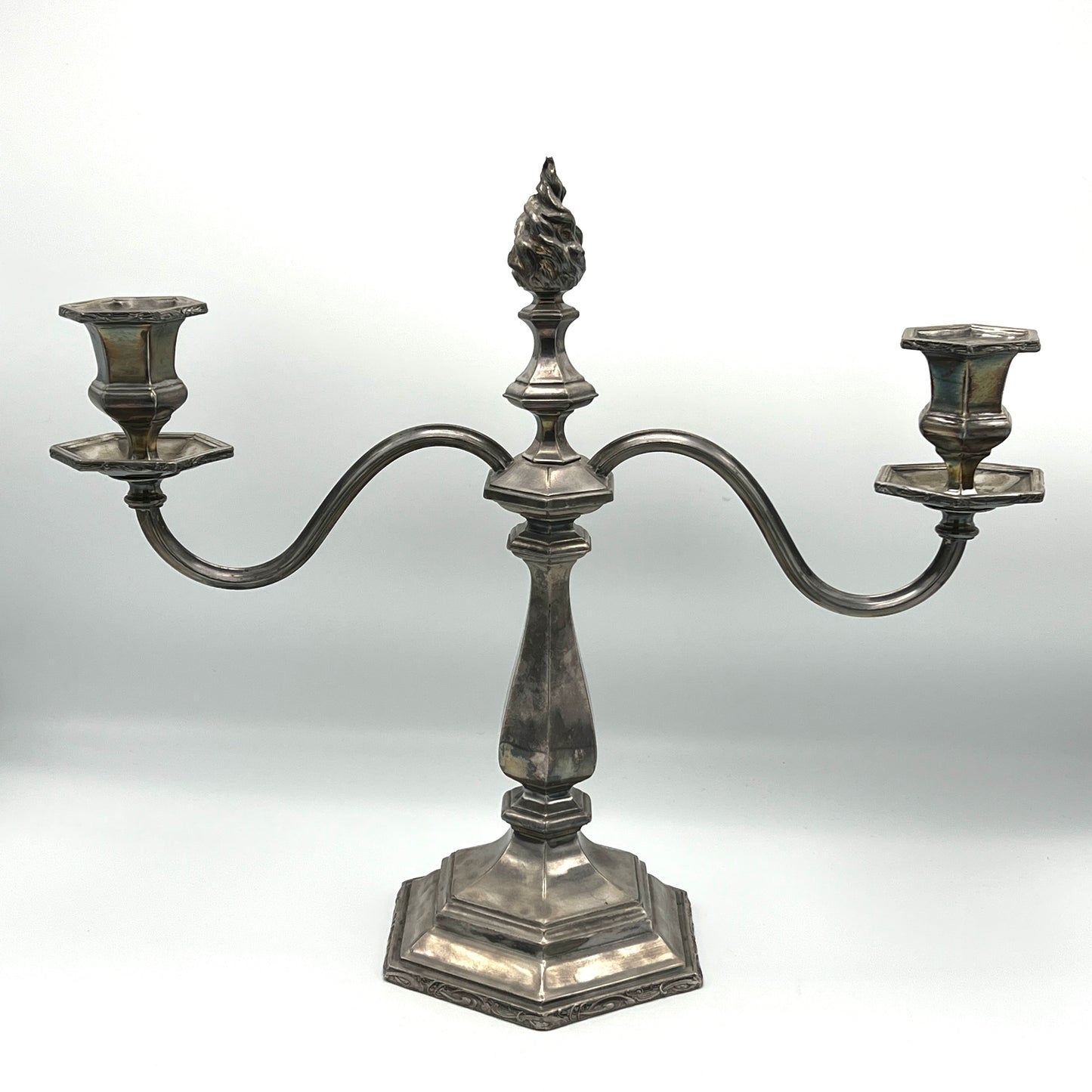 Victorian 1800's Reed and Barton Candelabra Candlestick Holder