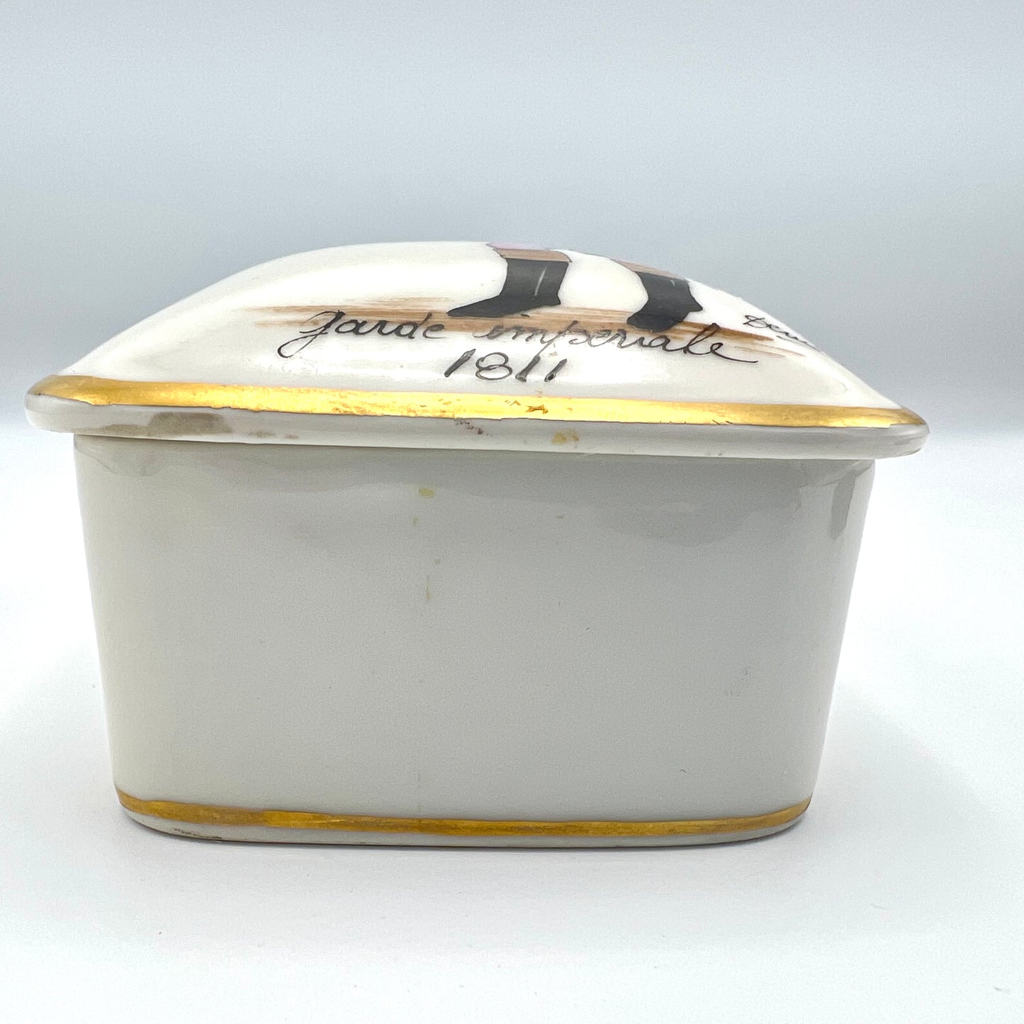 Rare Victorian Limoges France Trinket / Jewelry / Snuff Box
