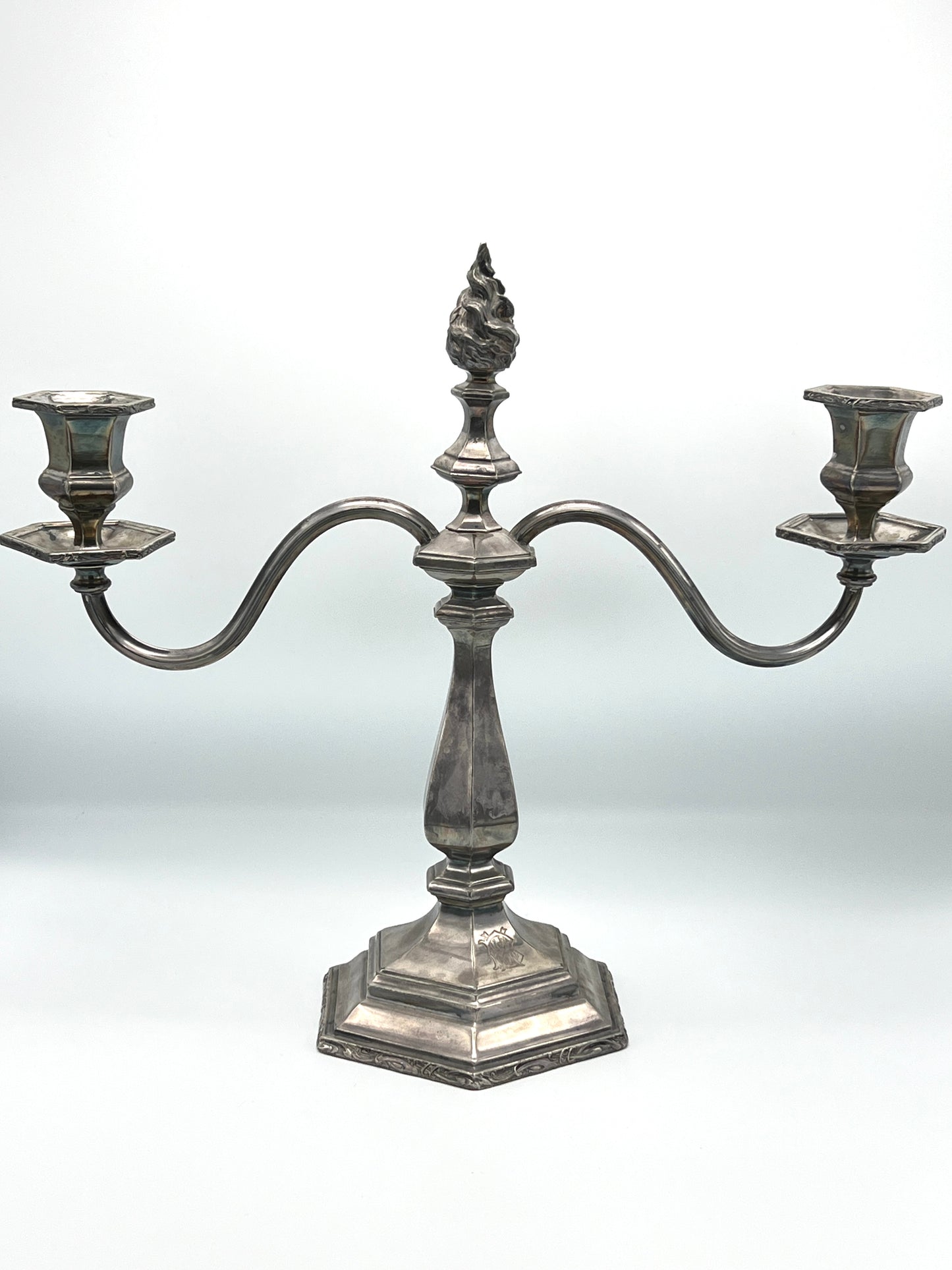 Victorian 1800's Reed and Barton Candelabra Candlestick Holder