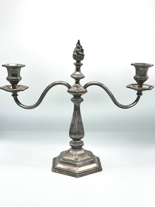 Victorian 1800's Reed and Barton Candelabra Candlestick Holder