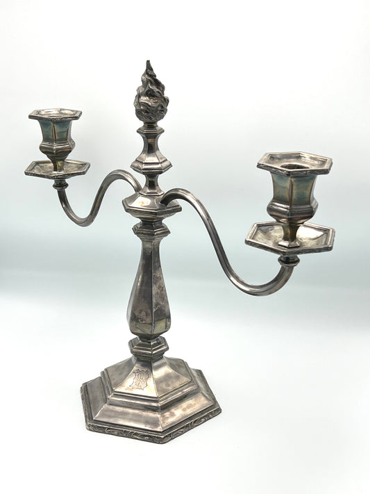 Victorian 1800's Reed and Barton Candelabra Candlestick Holder