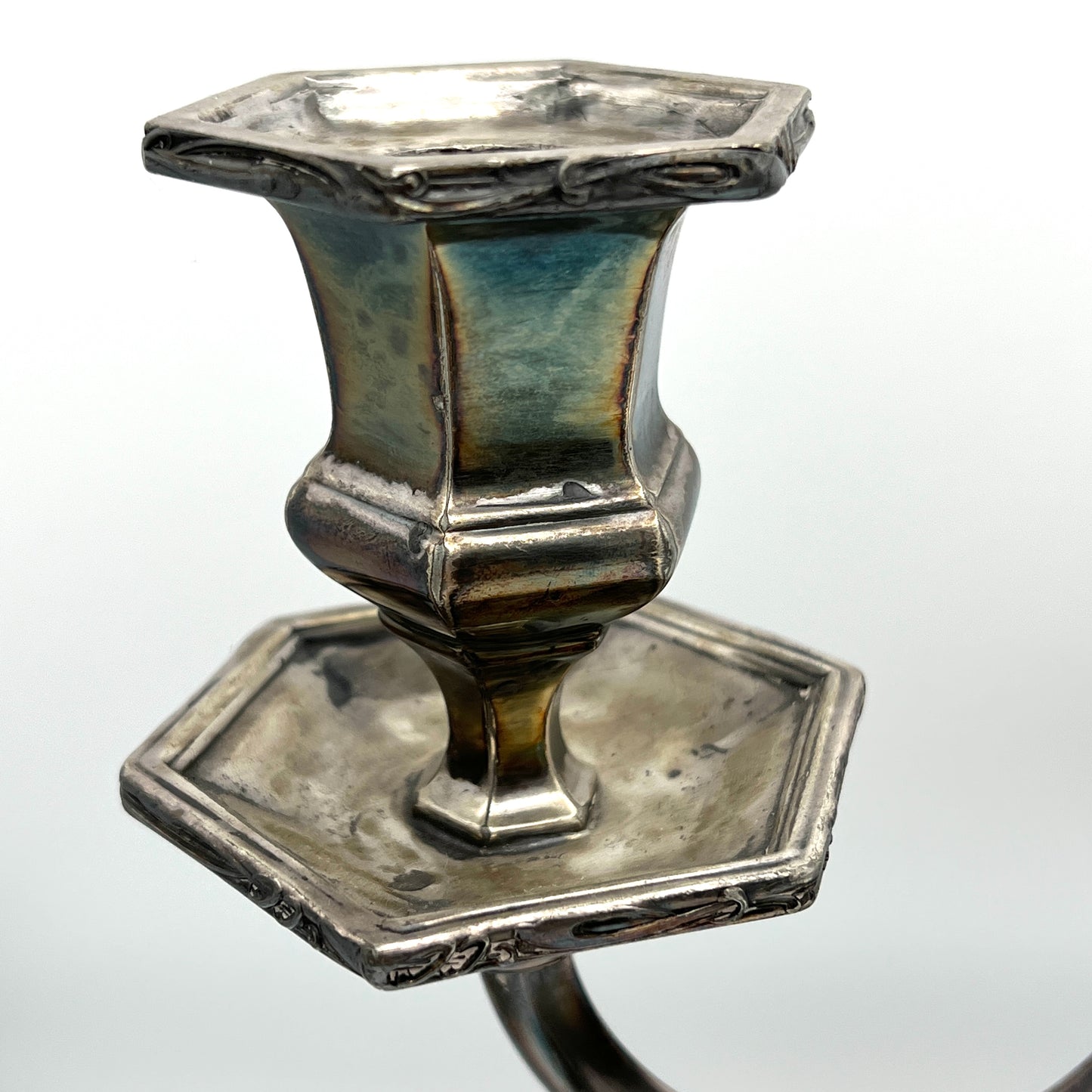 Victorian 1800's Reed and Barton Candelabra Candlestick Holder