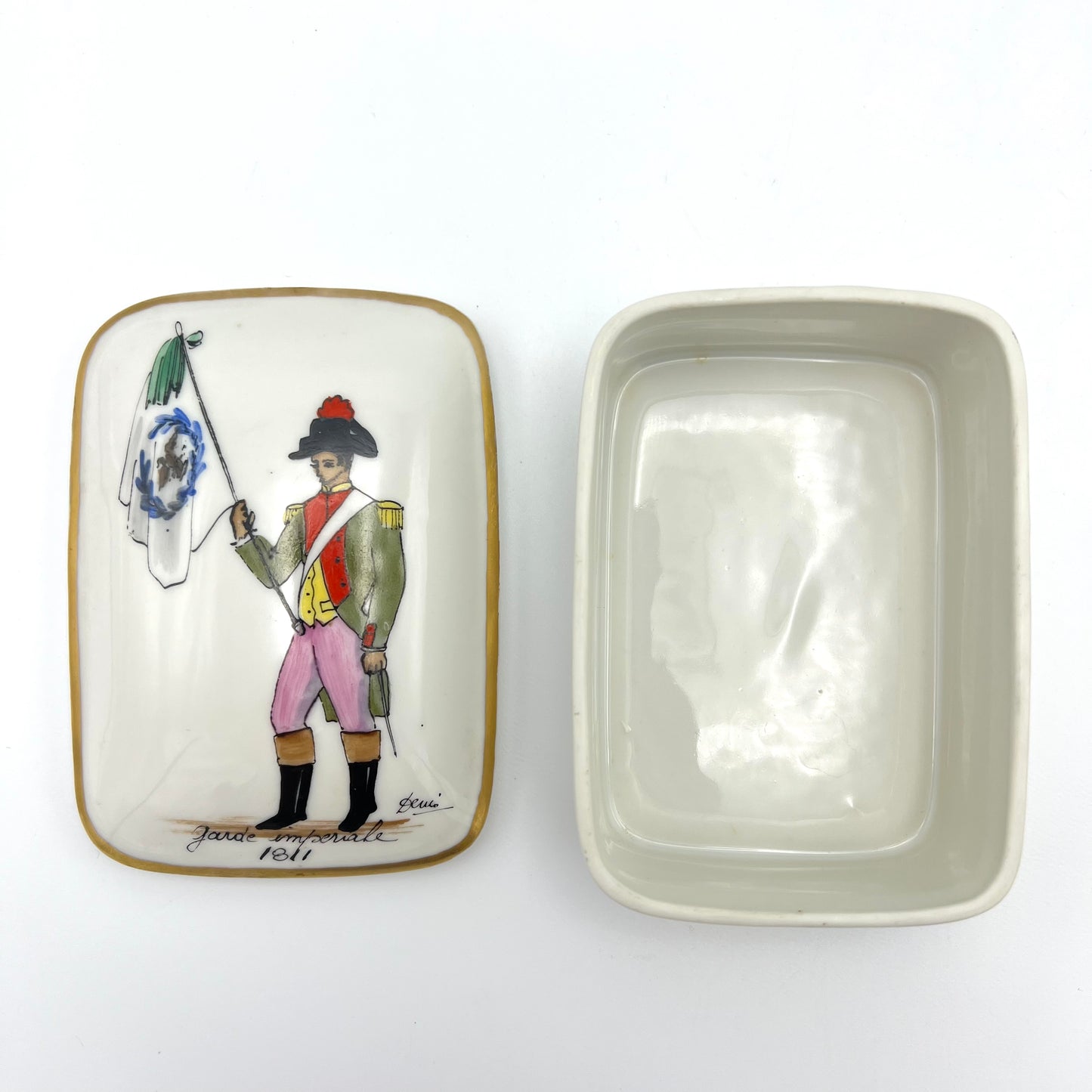 Rare Victorian Limoges France Trinket / Jewelry / Snuff Box