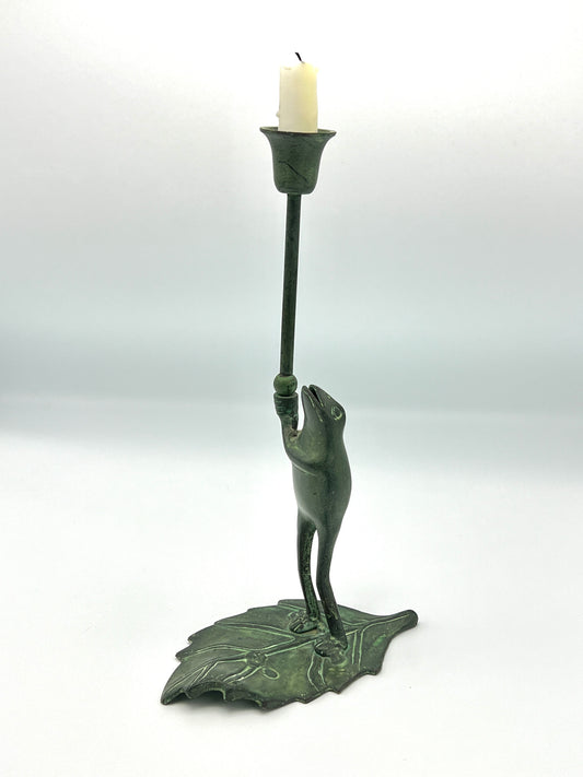 Frog Candlestick Holder
