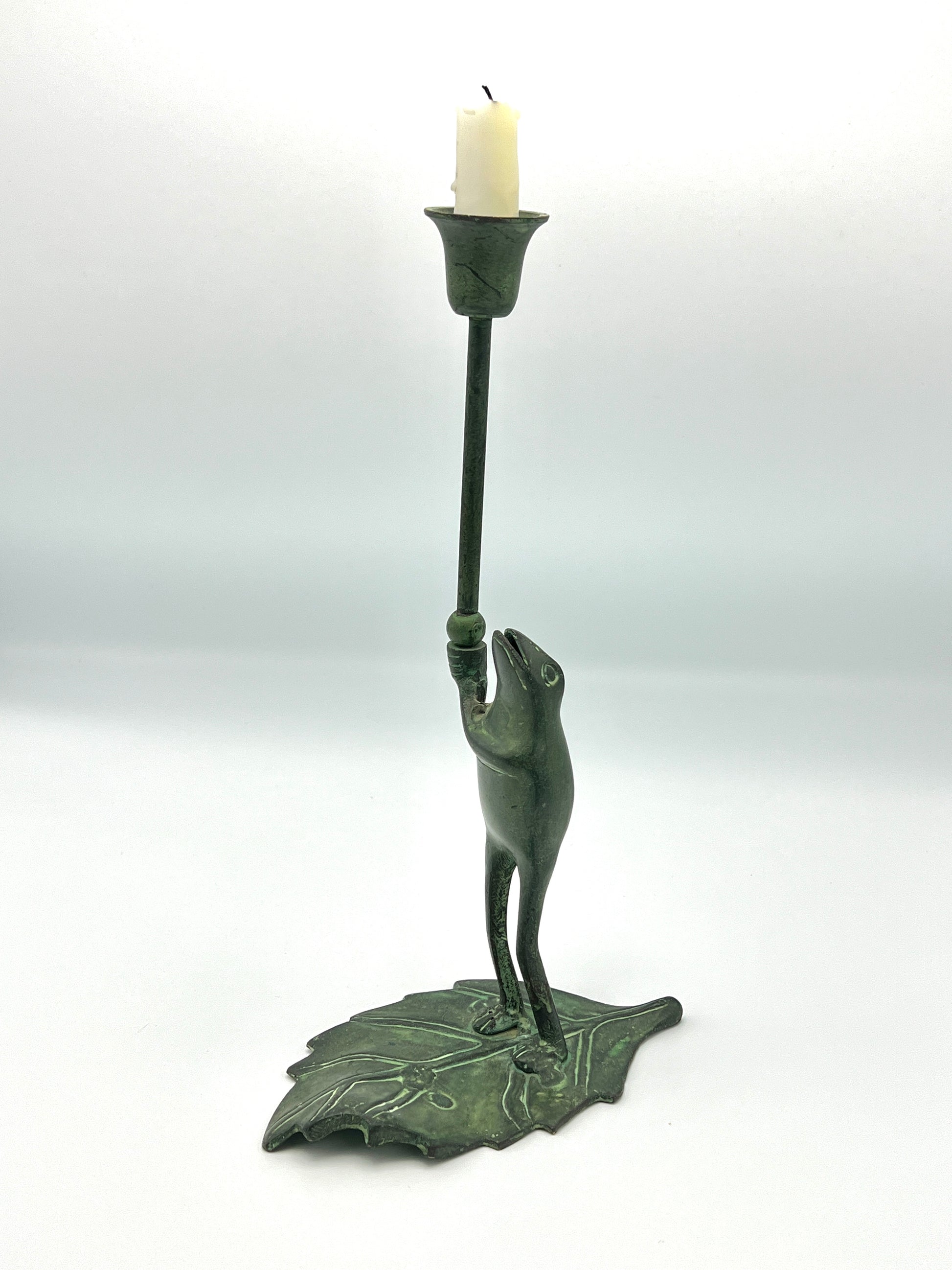 Brass Candle Holder, Creative Handmade Frog Candle Holders, Candlestick for  Party Center Decor Home Decoration